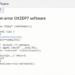 python error oxzep7 software
