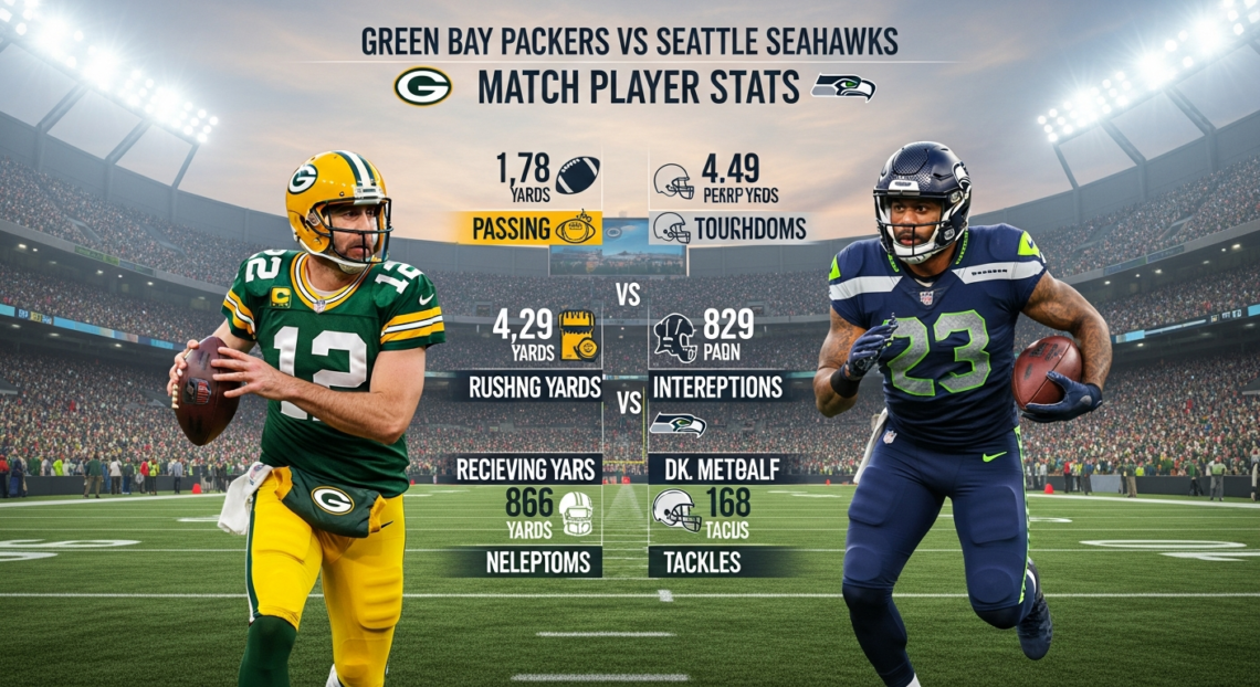 Green Bay Packers vs Seattle Seahawks Match Player Stats
