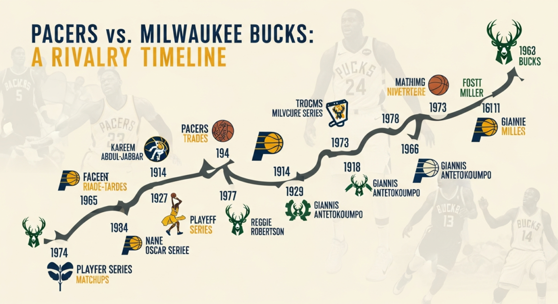 pacers vs milwaukee bucks timeline