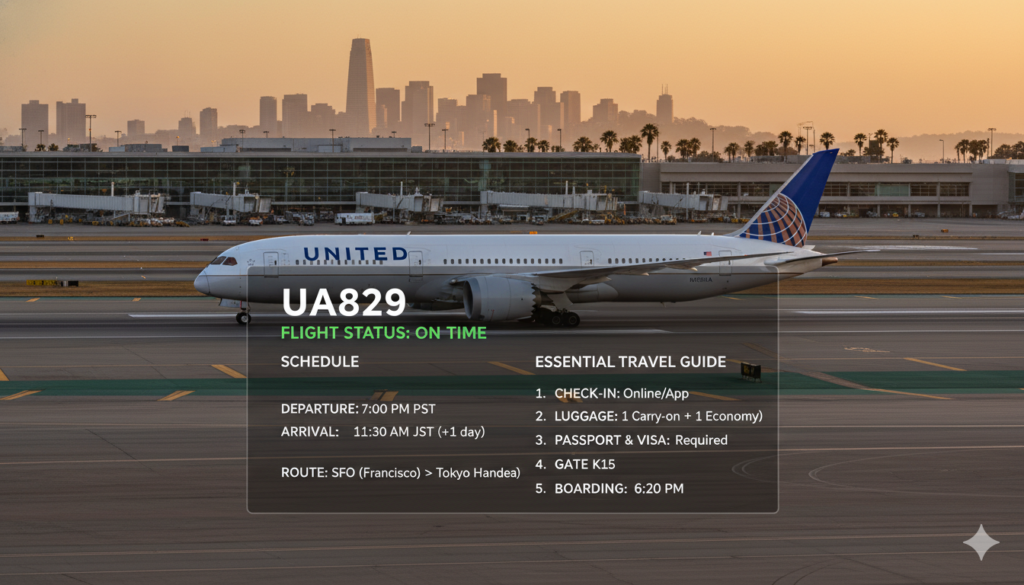 UA829 Flight Status, Schedule, and Essential Travel Guide